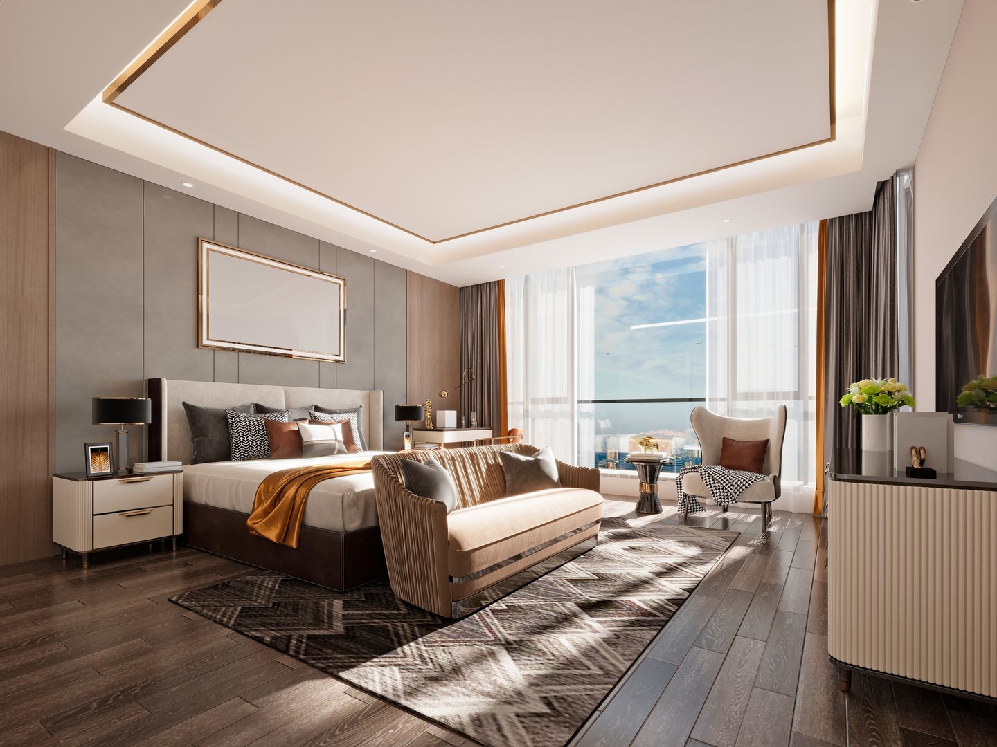 Step Into Luxury: Hyper-Realistic 3D Hotel Bedroom Visualization, Best 3D renders for luxury hotels